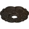 Ekena Millwork Rotherham Ceiling Medallion (Fits Canopies up to 3 1/2"), 18"OD x 3 1/2"ID x 1 1/2"P, Stone Hearth CM17ROSHF - alternate 3